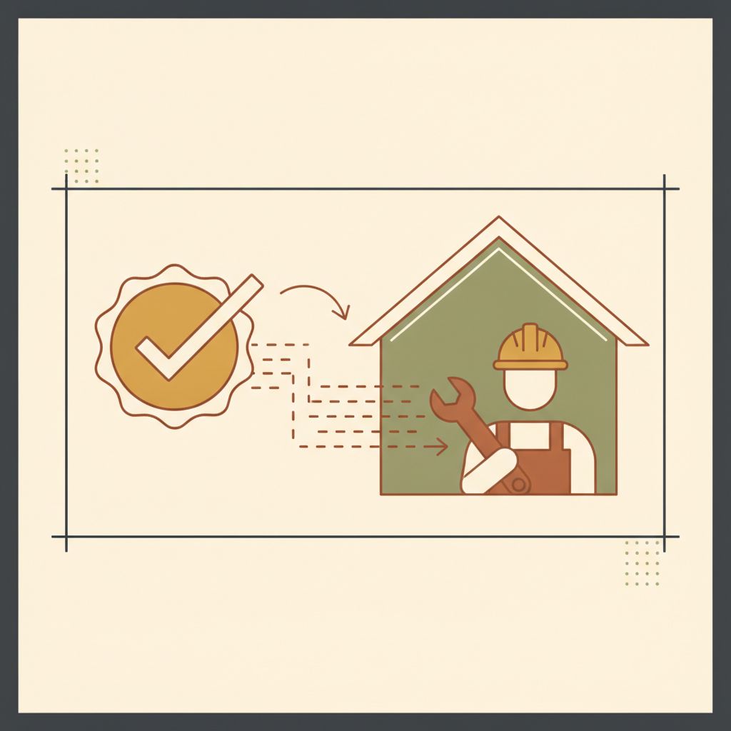 A verified checkmark badge representing a vetted, insured spray foam installer